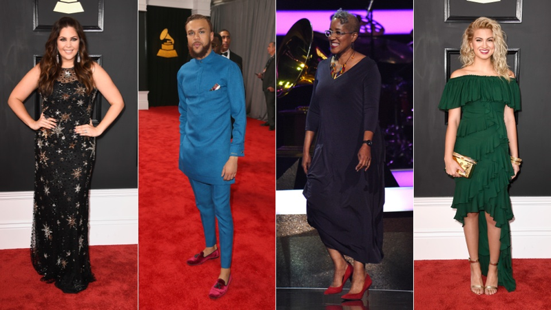Illustration for article titled Every Wild and Wacky Look From the 59th Grammy Awards Red Carpet